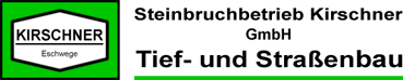 Steinbruchbetrieb Kirschner GmbH Tief- und Straßenbau Logo